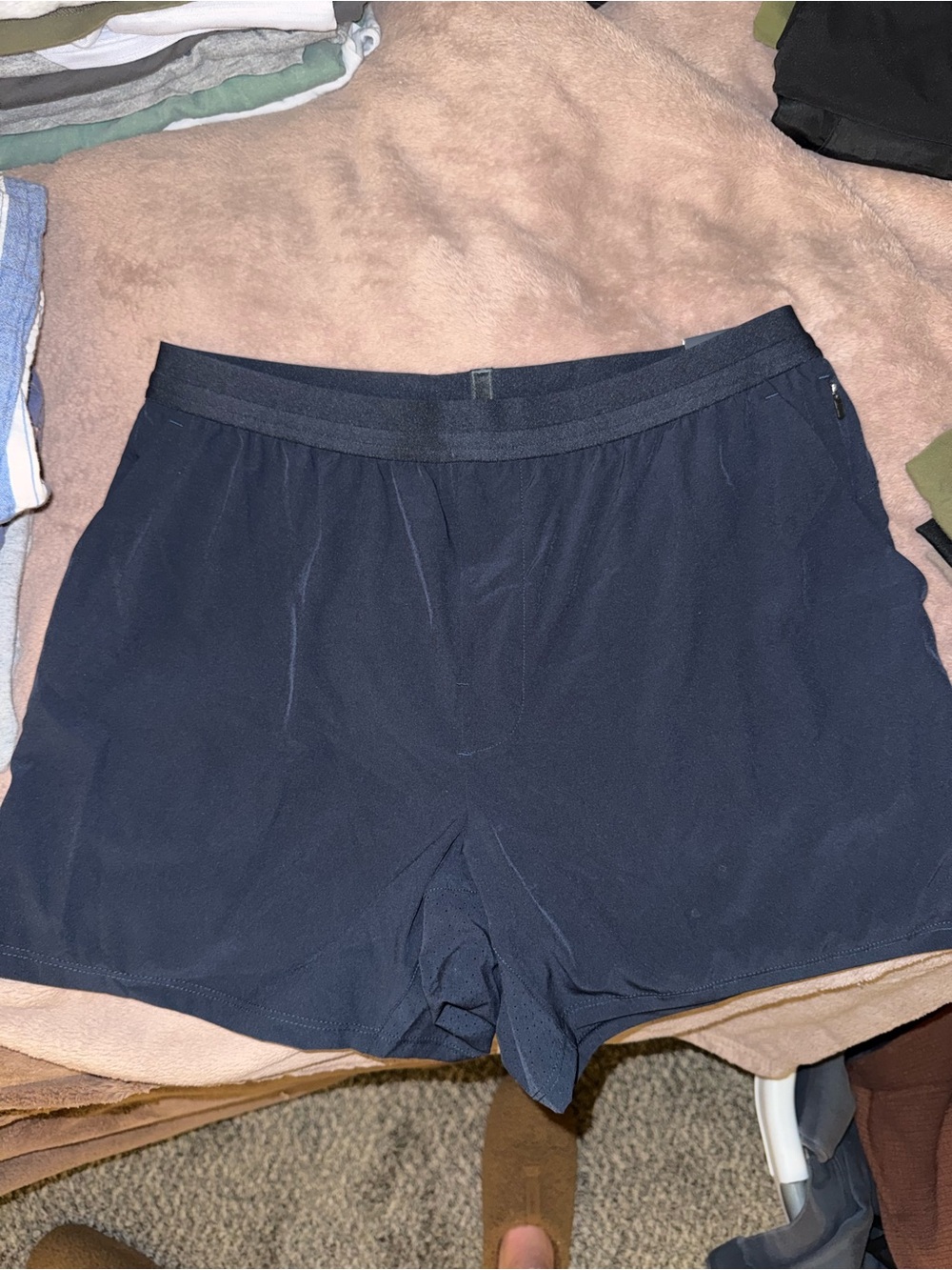Men's Athletic Navy Performance Shorts - No Brand